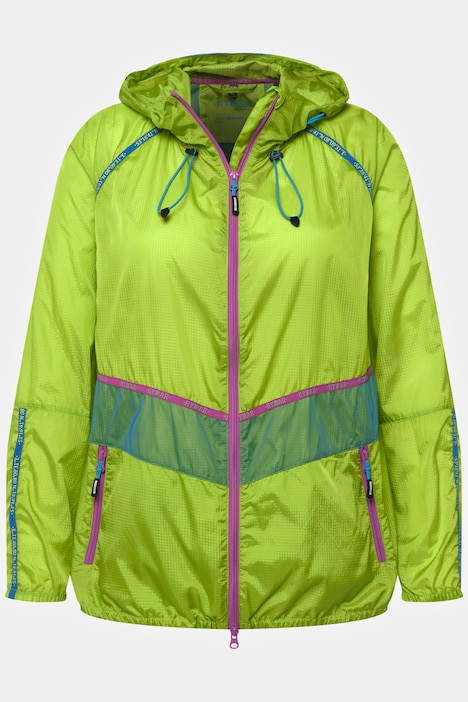 Funktionsjacke, Kapuze, 2-Wege-Zipper, wasserabweisend