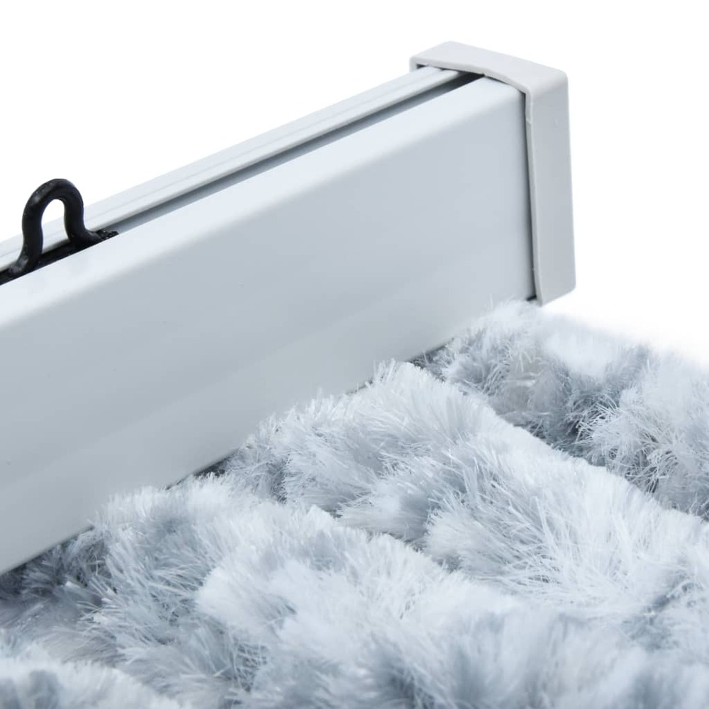 Moustiquaire blanc et gris 56x200 cm chenille