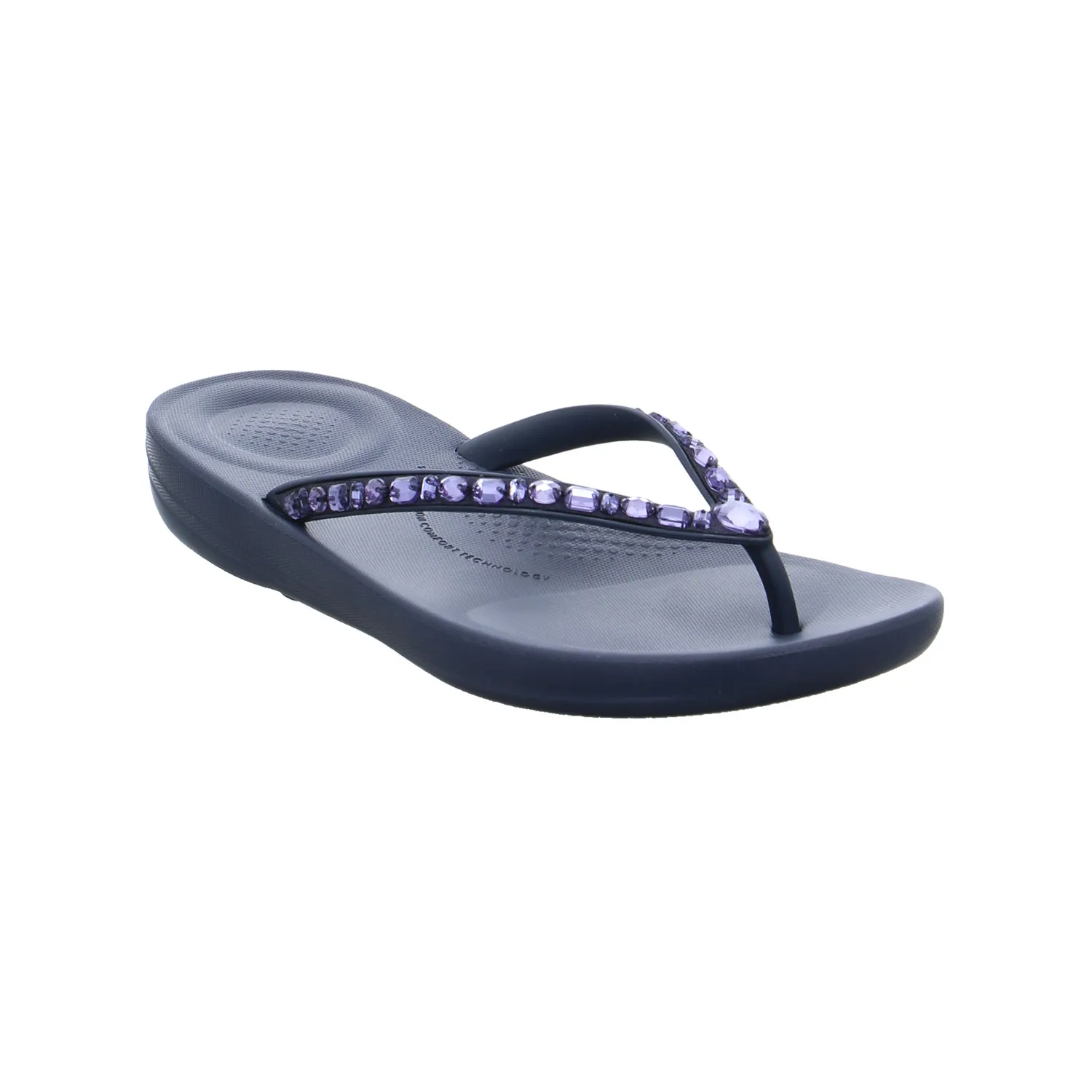 FITFLOP Zehentrenner-FlipFlop Blau Lederimitat