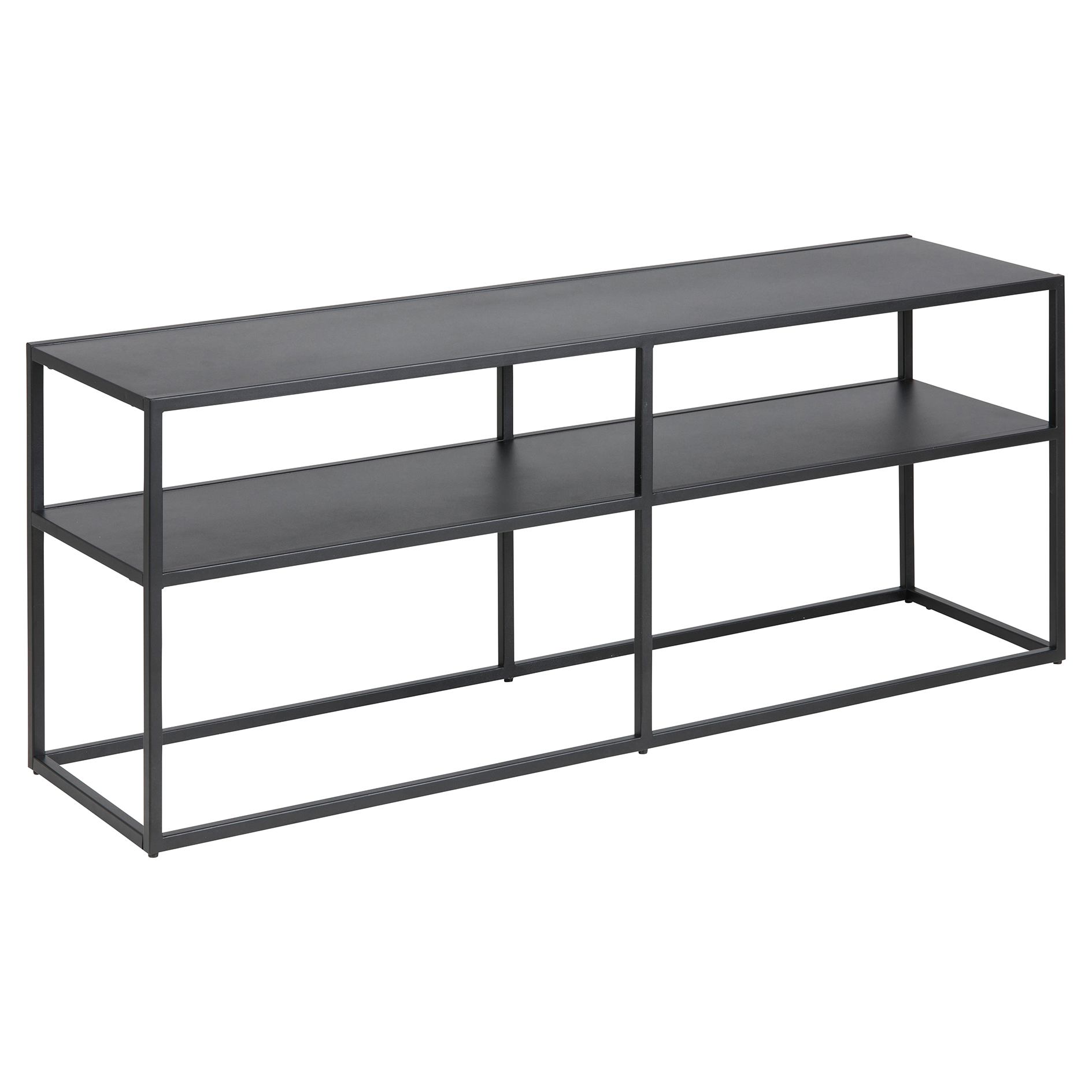 TV-Tisch NEWTON - schwarz matt - Stahl