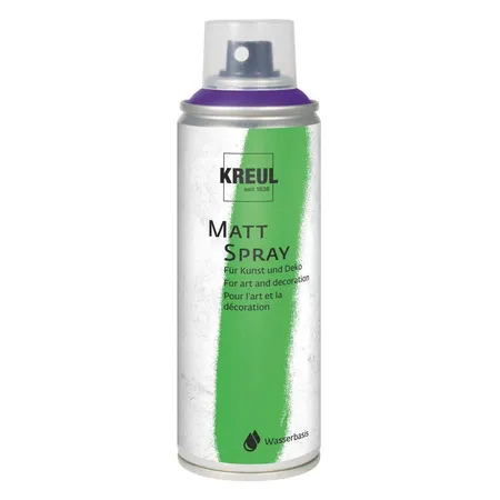 KREUL Matt Spray hochpigmentiert und wasserfest für Innen und Außen, 200 ml, violett