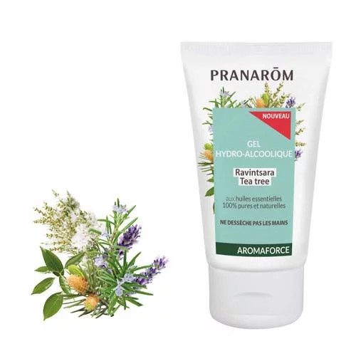 Gel hydro-alcoolique - 50 ml Ravintsara - Tea Tree - Désinfection rapide des mains