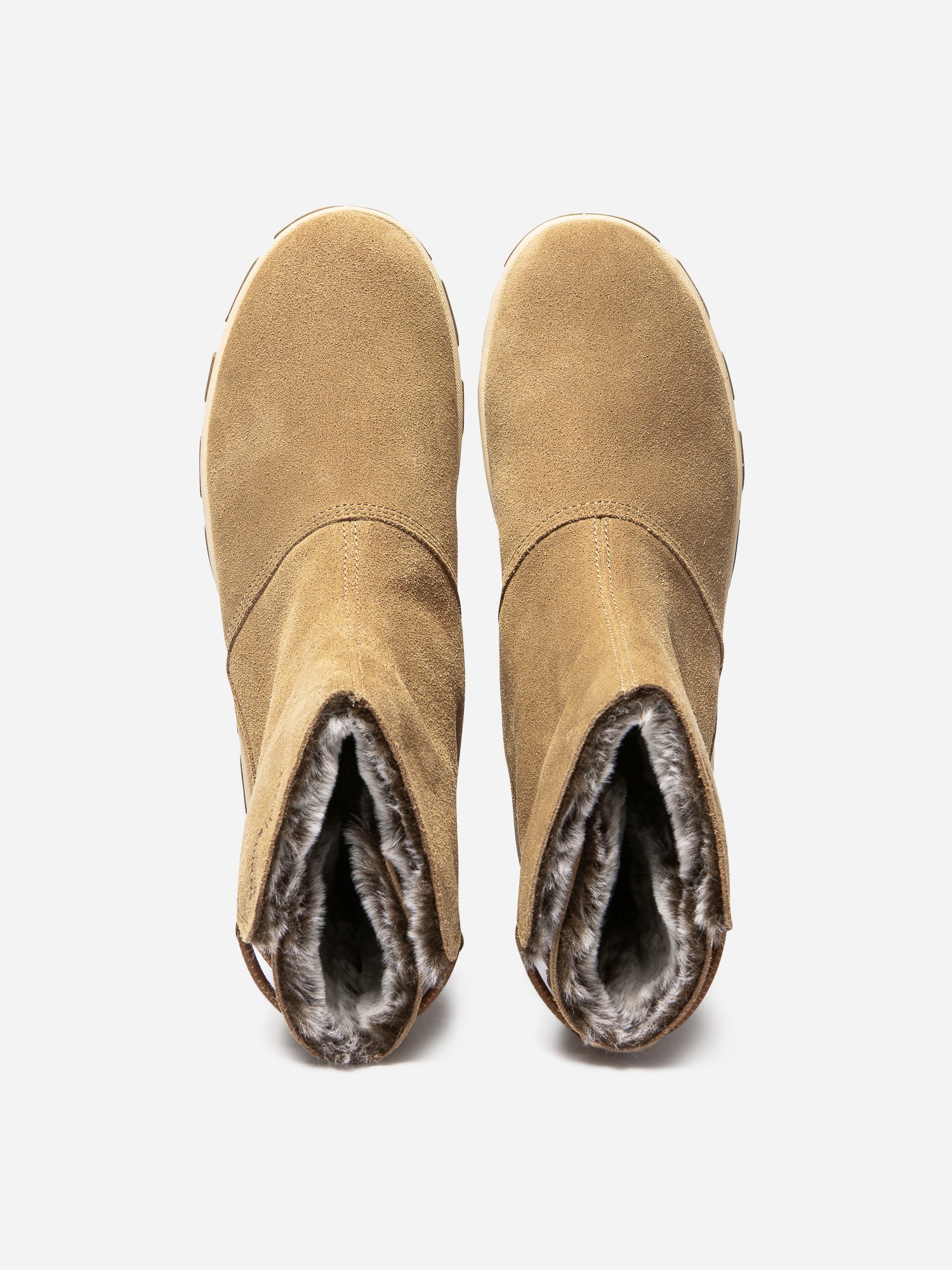 Boots Fourrées Femme Confort Cuir Camel