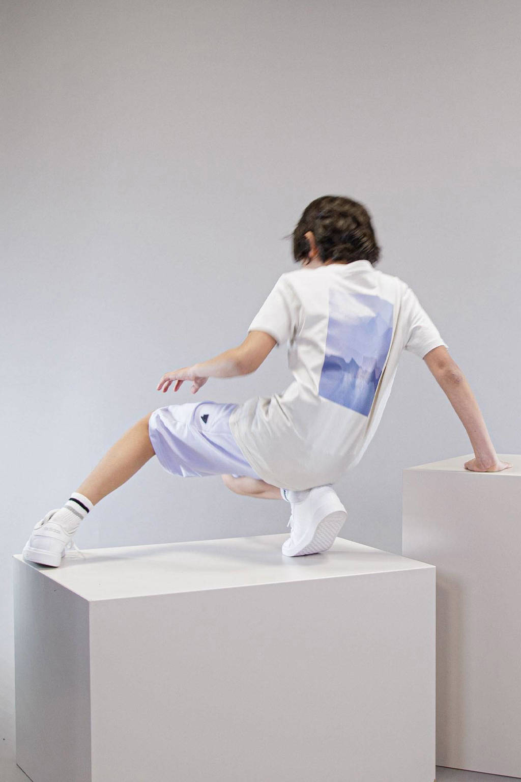 Bellaire T-shirt met backprint grijs