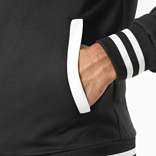 Ensemble Veste Boutonnée Et Pantalon Cargo Noir