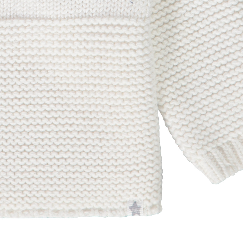 Gilet en tricot effet cache-coeur pour bébé prématuré