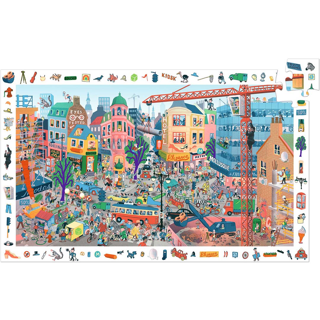 Djeco observatiepuzzel de stad - 200st
