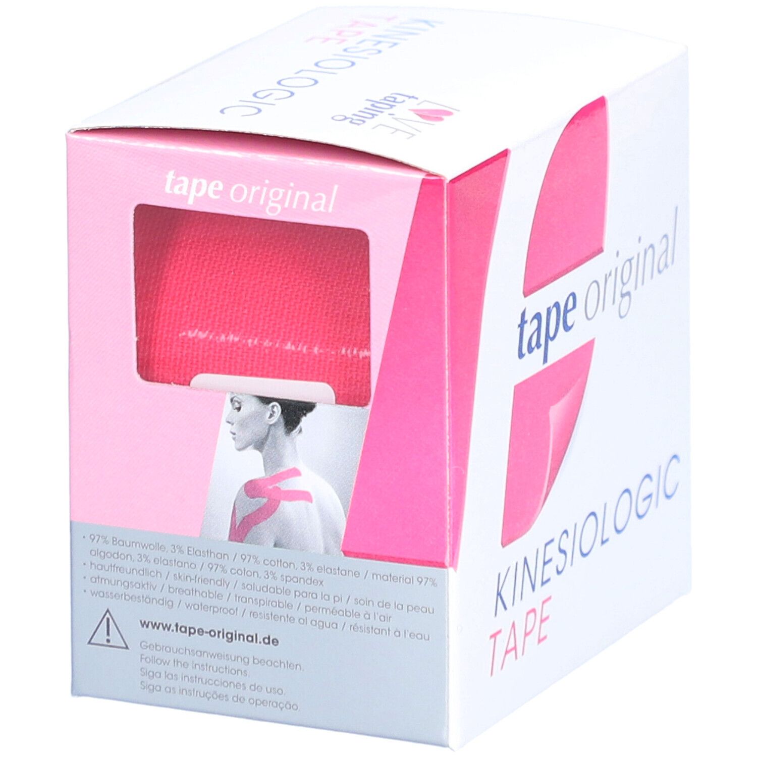 Kinesio tape original Kinesiologic Tape pink 5 cm x 5 m