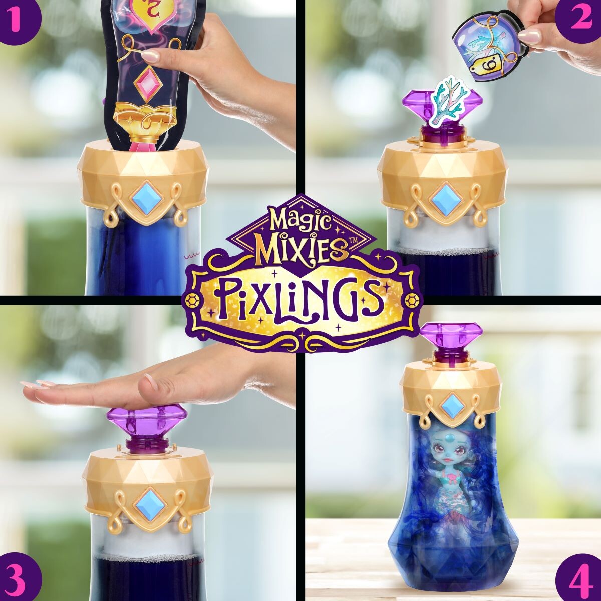 Magic Mixies - Pixlings Dukke - Marena - Aqua - Series 1