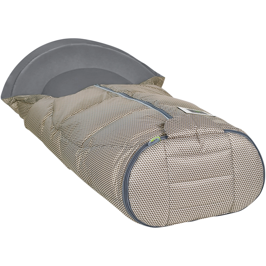 odenwälder Fußsack Donny Lux sand grey
