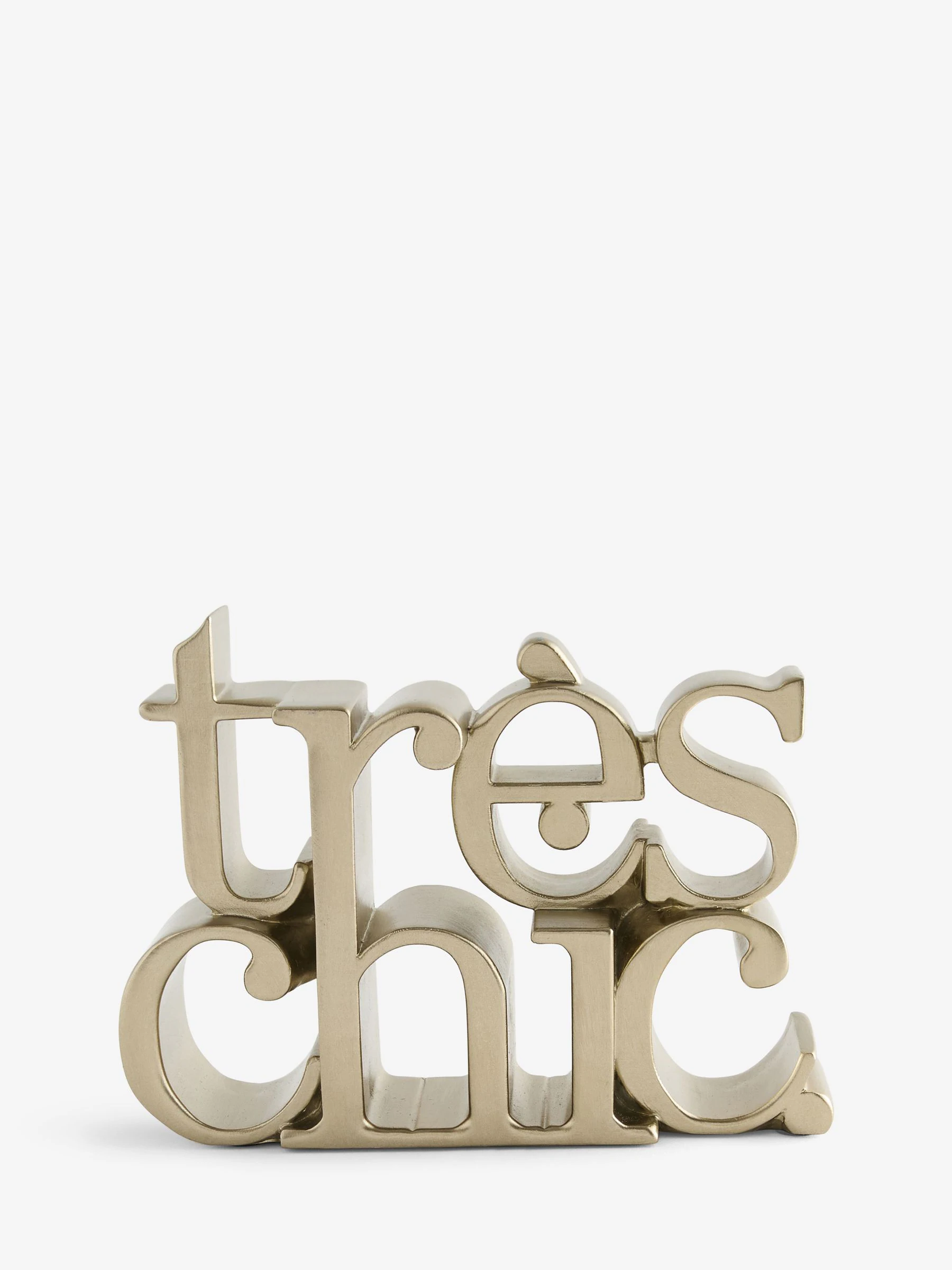 Très Chic Slogan Word Block Ornament
