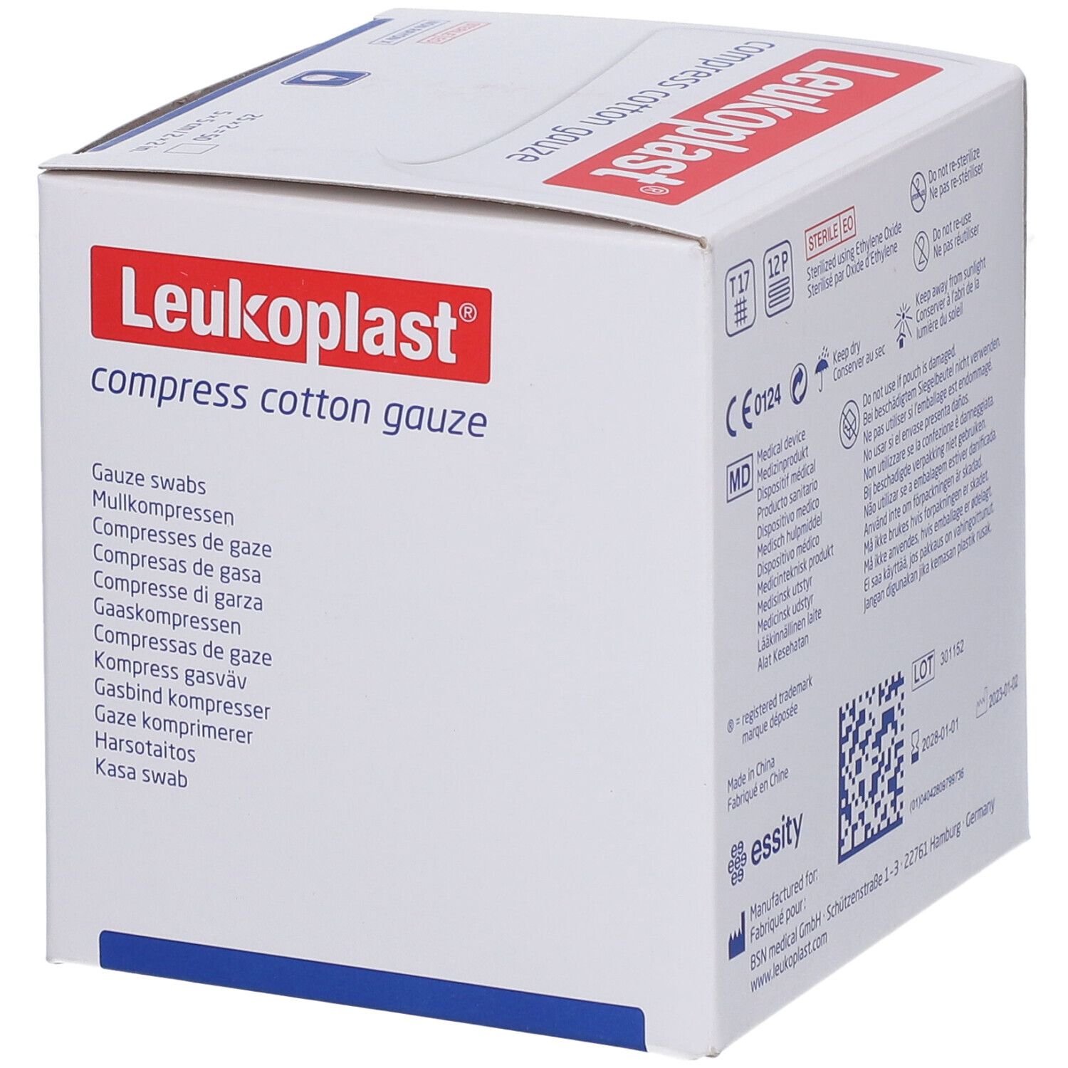 Leukoplast® compress Cottone Gaze 5 x 5 cm steril