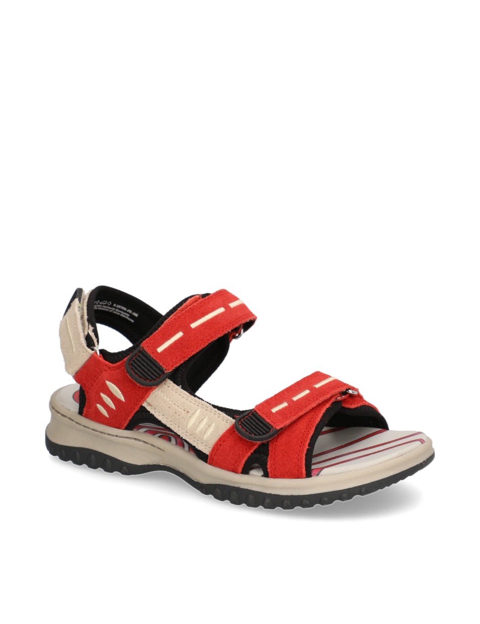 Veloursleder Sandale