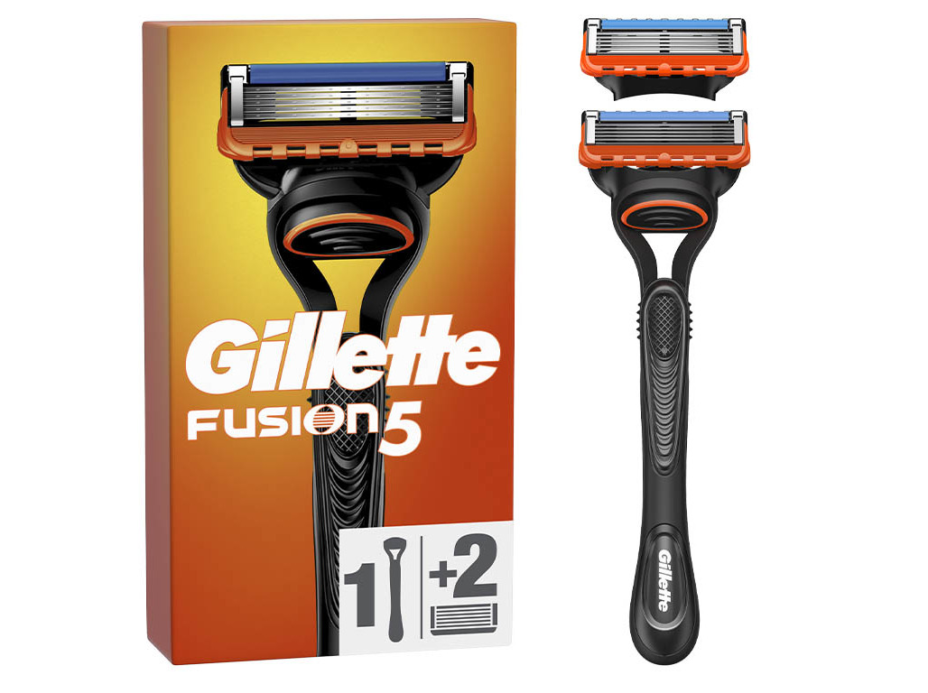 MÁQUINA DE BARBEAR COM 1 RECARGAS DE LÂMINAS FUSION5 GILLETTE
