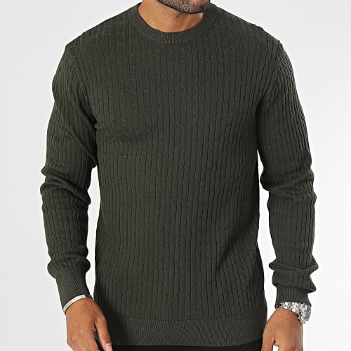 Pull Basic Cable Vert Kaki