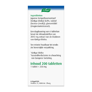A.Vogel Geriaforce Doorbloeding* Tabletten 200TB