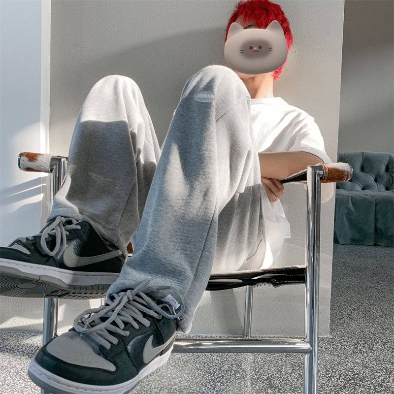 GRAYCIOUS - Hoge taille effen joggingbroek