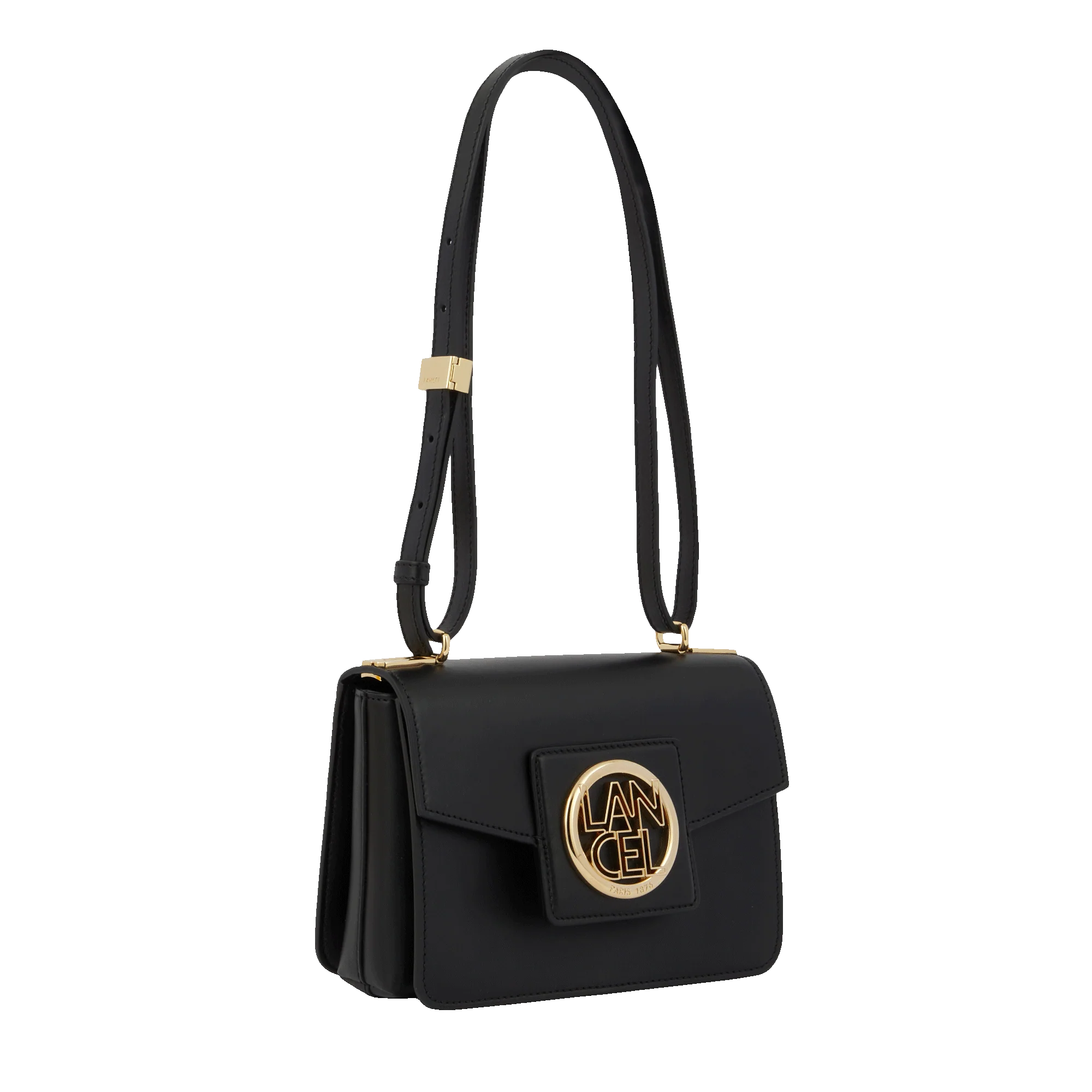 Sac rabat Roxane de Lancel-Noir/Doré