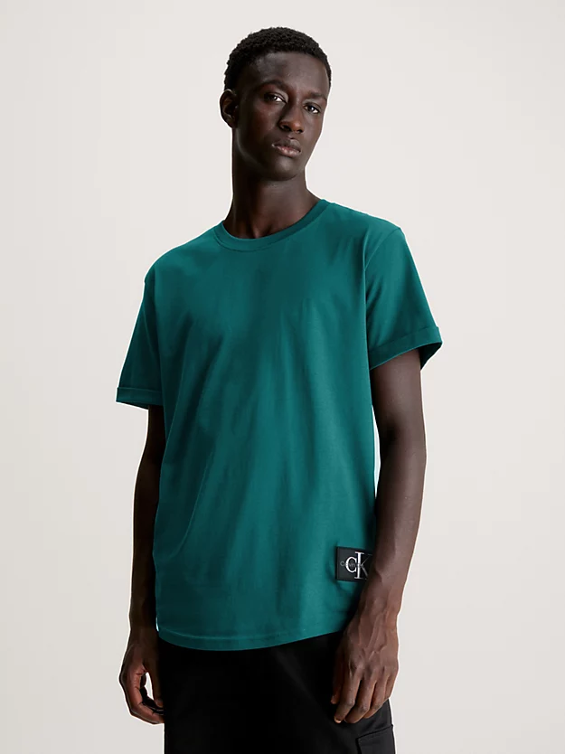 Camiseta de algodão com brasão