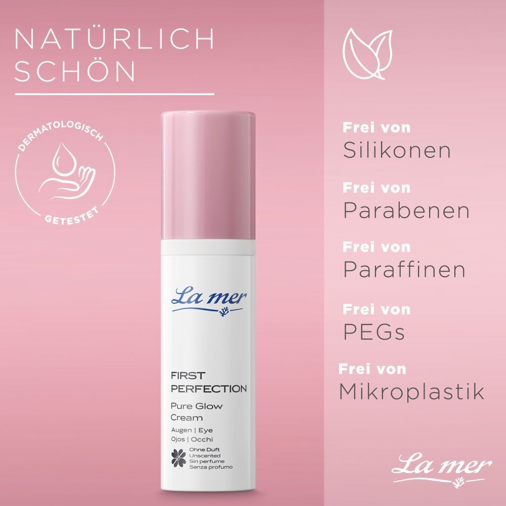 La mer First Perfection Pure Glow Cream Augencreme unparfümiert