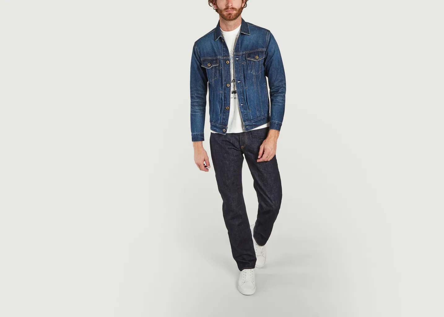 Veste en jean coupe droite Japan Blue Jeans