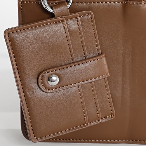 Ensemble Sacoche Et Porte-Cartes Marron