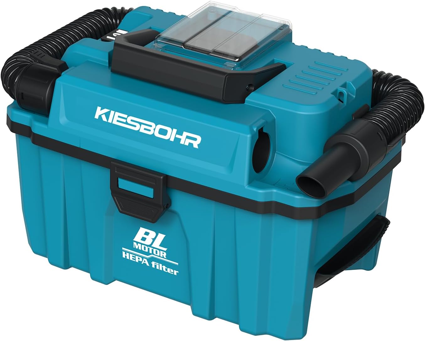 Akku-Nass-Trockensauger Kompatibel mit Makita 18V Akku, 10L Trocken/7.5L Nass, 15kPa Saugkraft, HEPA-Filter, Blasfunktion, CSV001 mit 2 m-Schlauch & Zubehör (ohne Akku und Ladegerät)