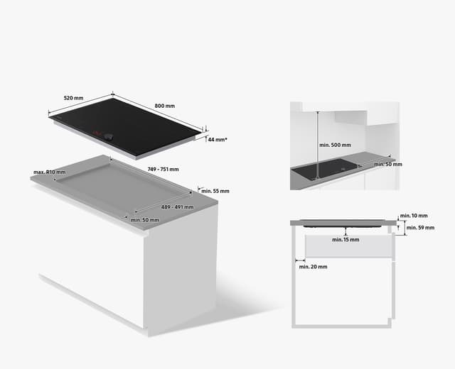 Samsung kogeplade NZ85C6058FK/U1 integreret