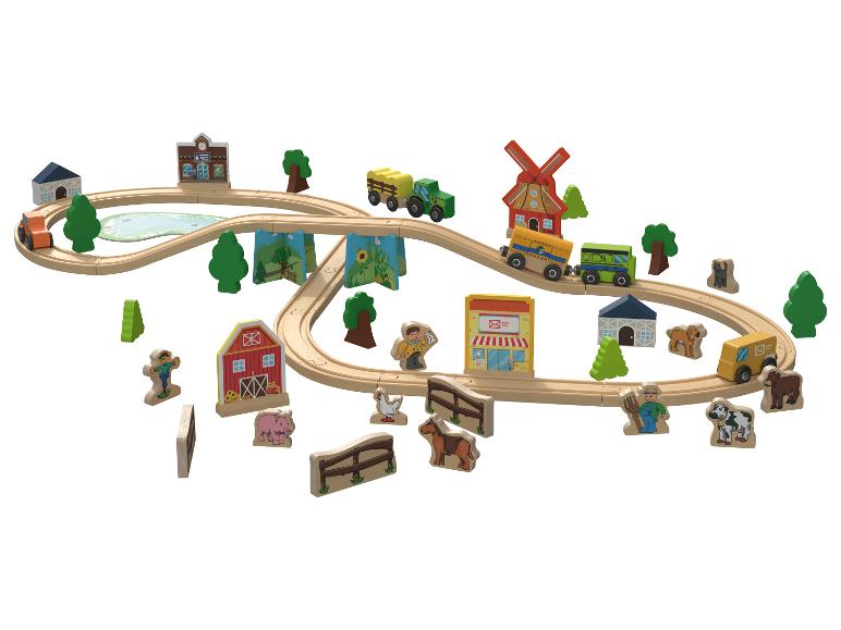 Houten treinset