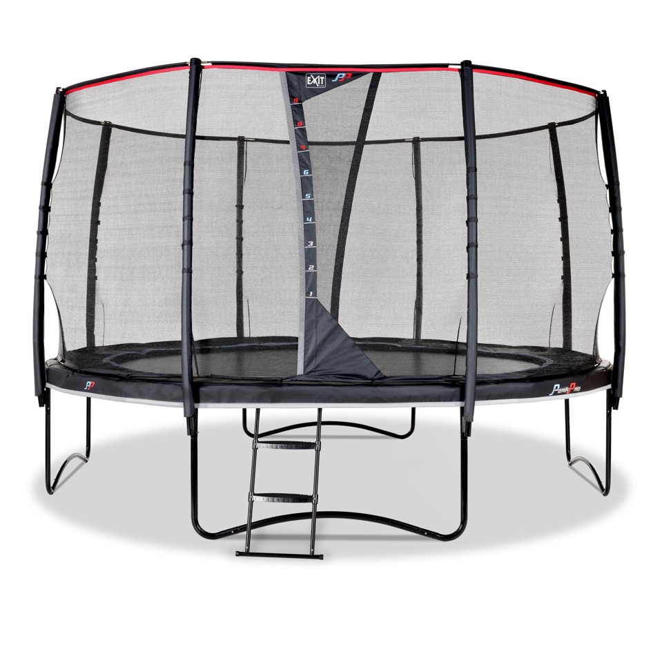 EXIT - PeakPro Trampolin 427 cm - Sort