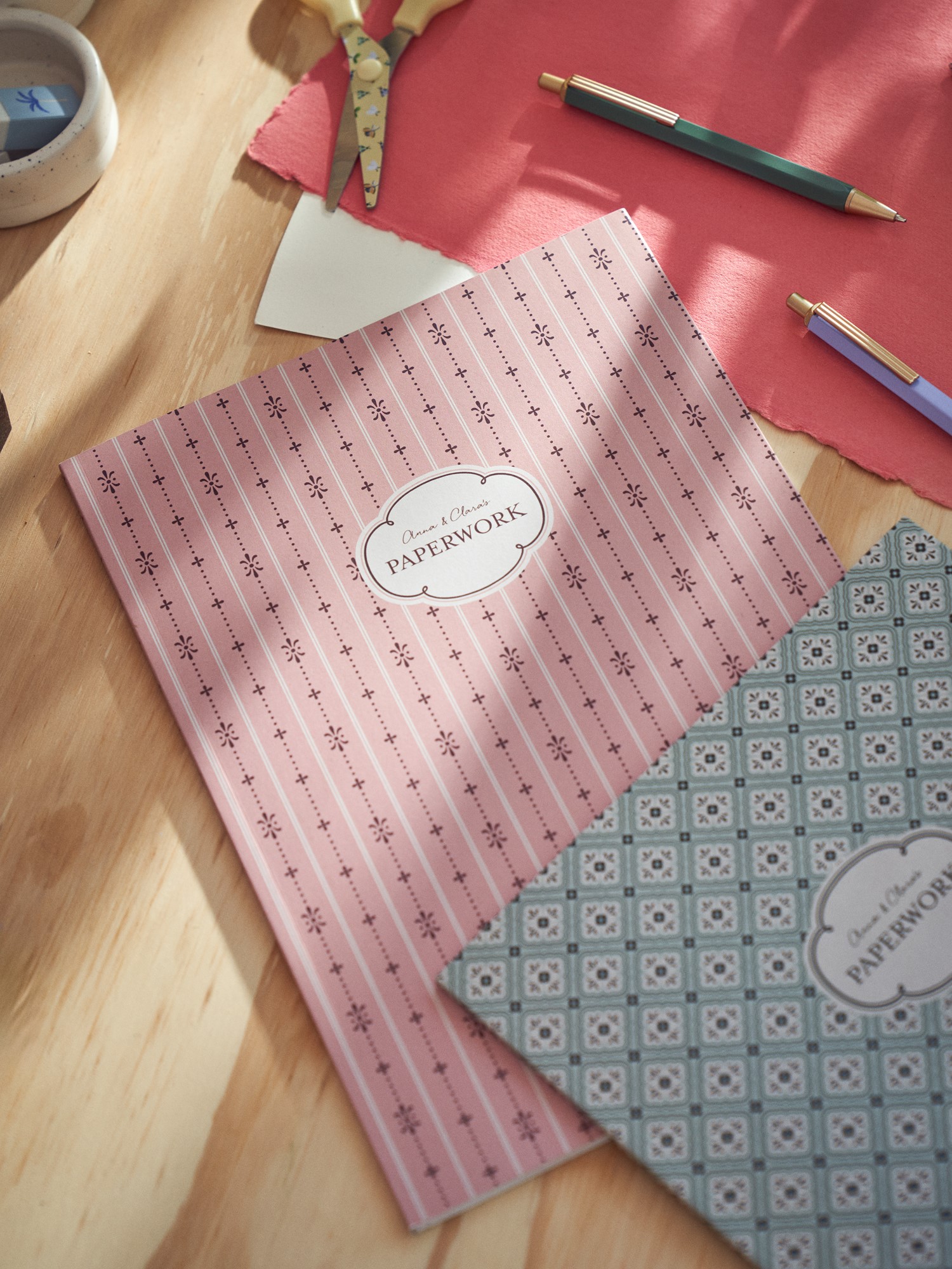 Notesbog A4 | Papir. Softcover. A4. 64 sider. | Dusty Rose