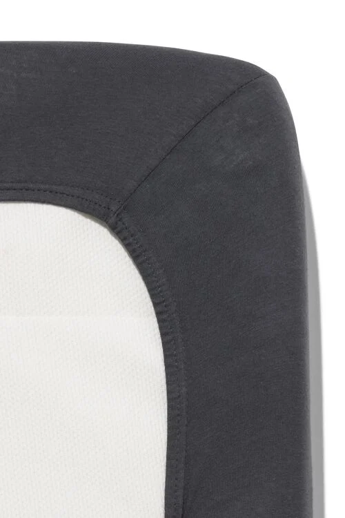 drap-housse pour matelas fendu jersey 180x220 gris foncé