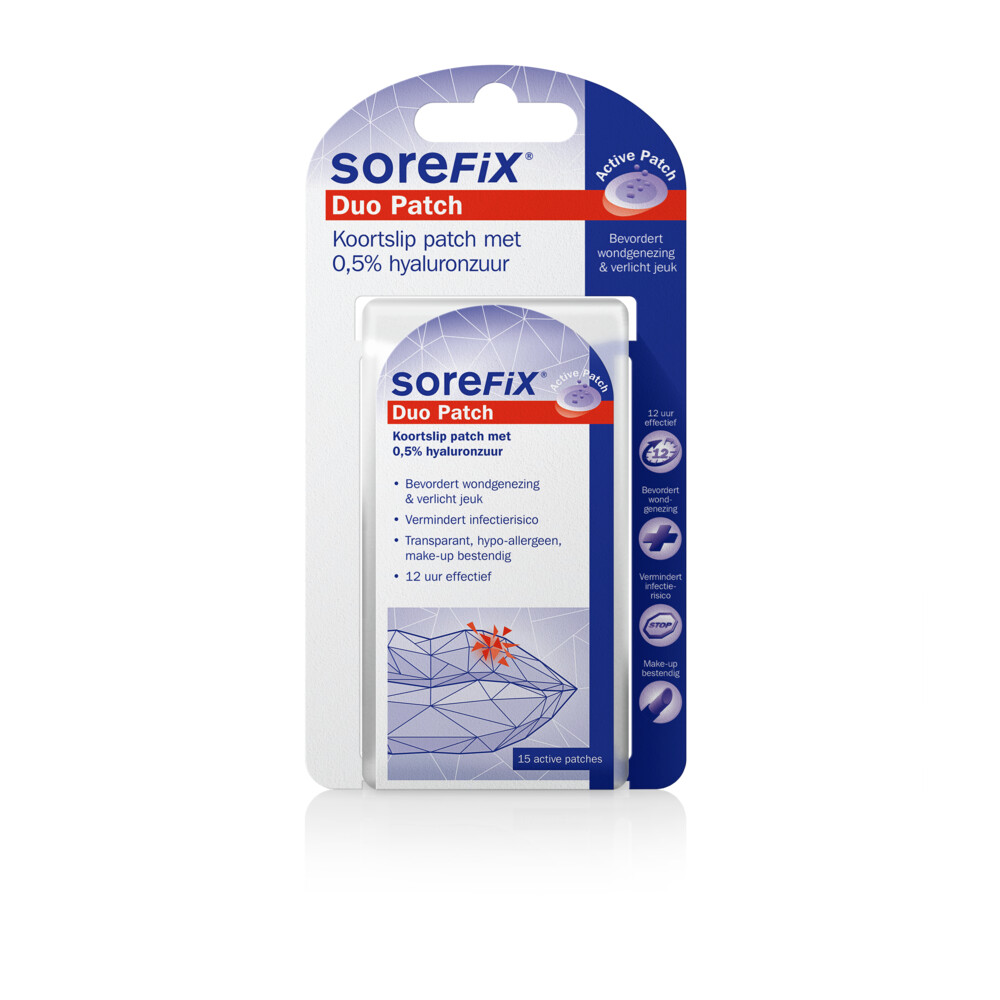 Sorefix Duo Koortslip Patch15 stuks