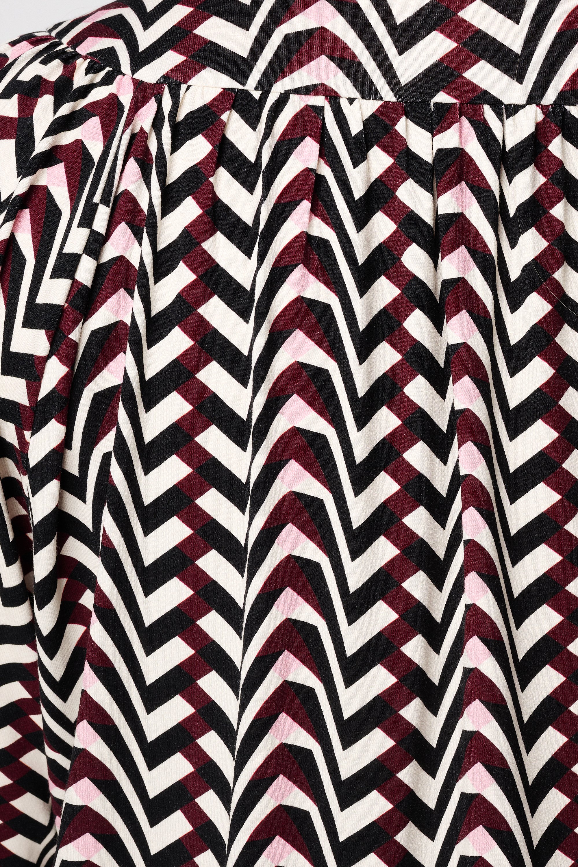 Jersey top met print Multi Bessen rood