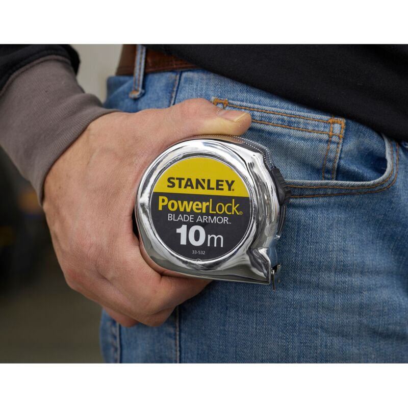 Mètre ruban STANLEY Blade Armor Powerlock - 10 m x 25 mm