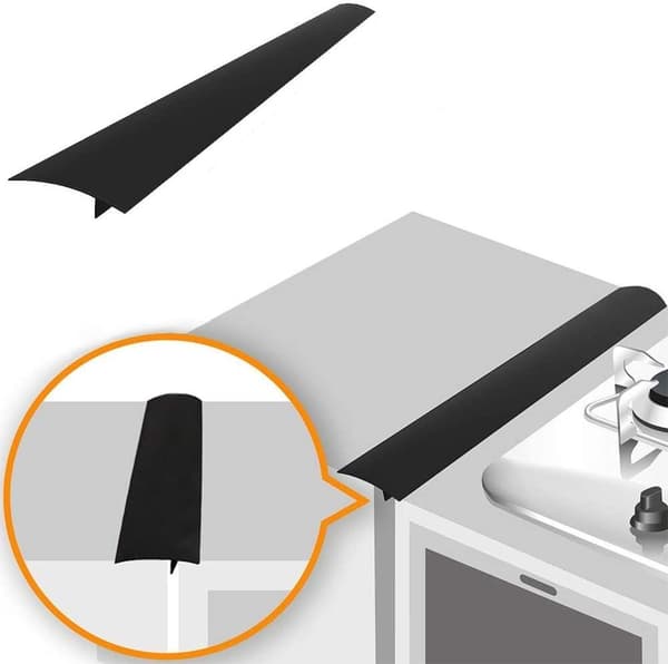 INF List som holder rent mellom komfyr og skap 61,5 cm, sort   1-pack