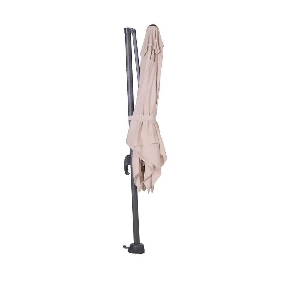 Garden Impressions Hawaii zweefparasol S 250x250 - d. grijs - ecru