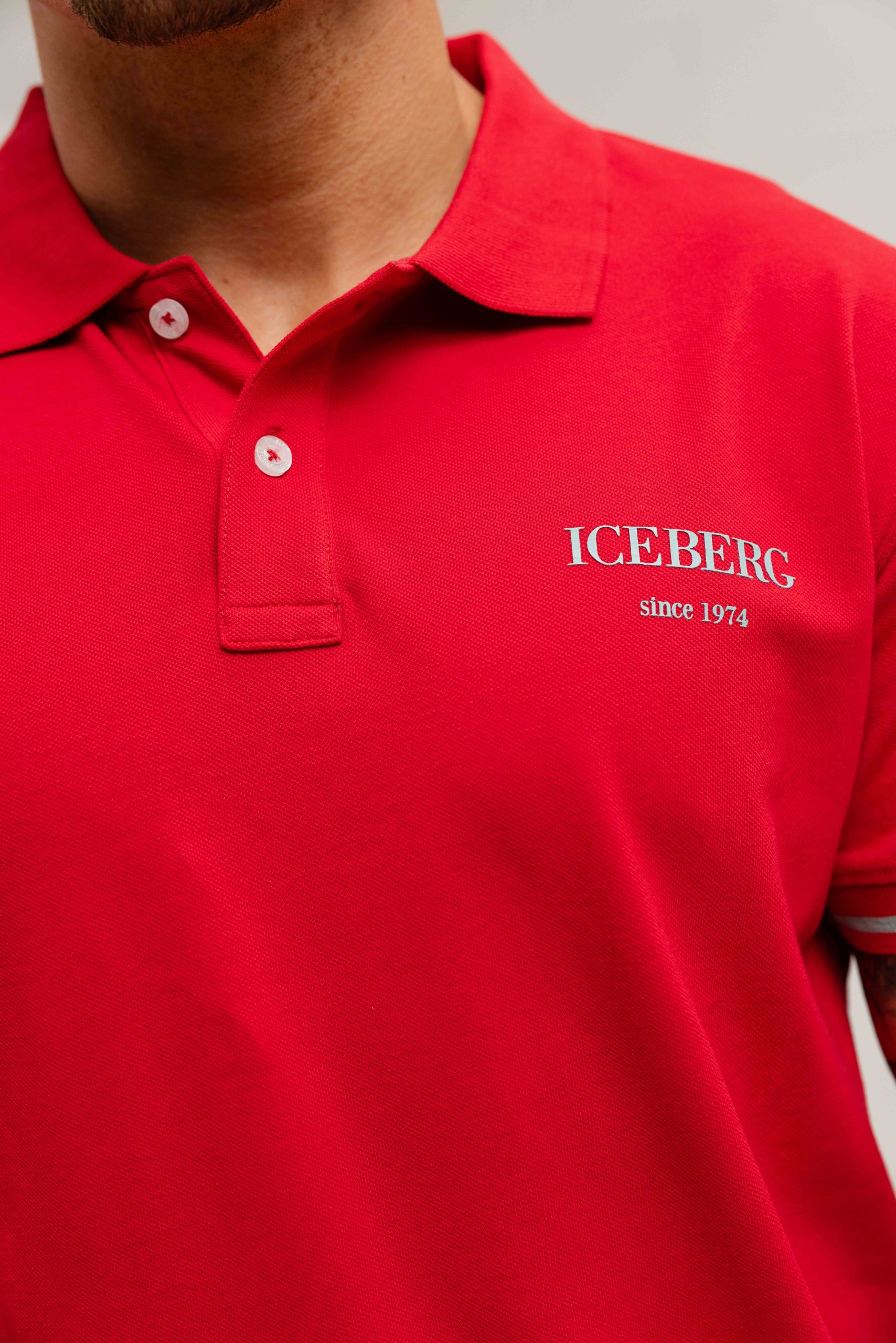 Iceberg Basic Polo Heren Rood