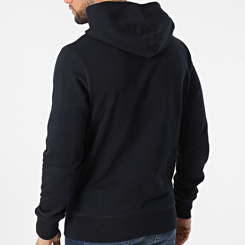 Sweat Capuche Square Logo 4150 Bleu Marine
