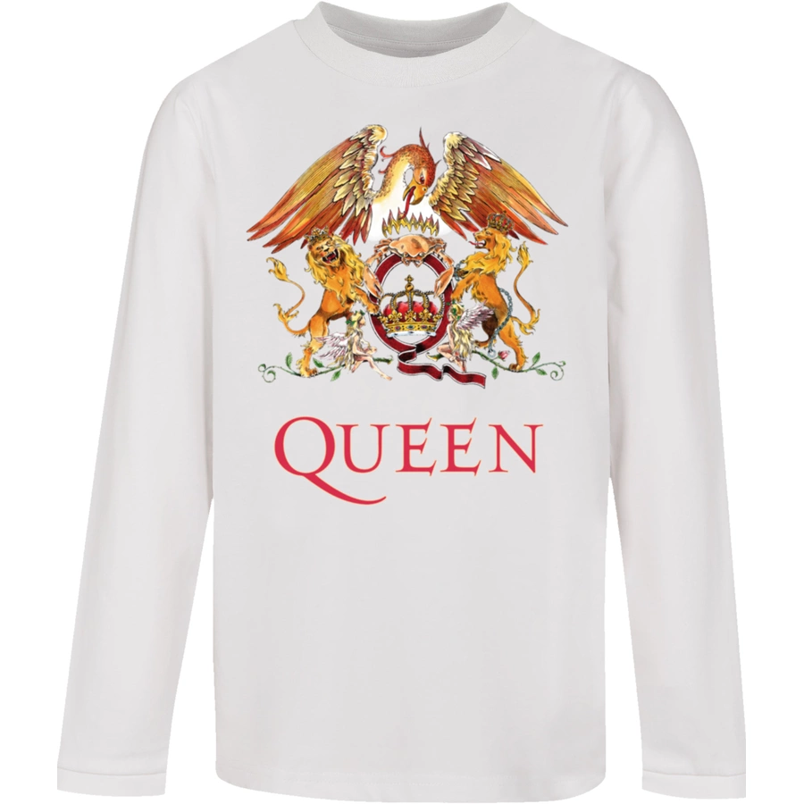 F4NT4STIC Longsleeve Shirt Queen Classic Crest weiß