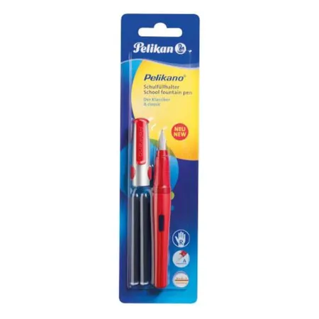 Pelikan Füller Pelikano Rot Feder A (Anfänger) für Rechtshänder