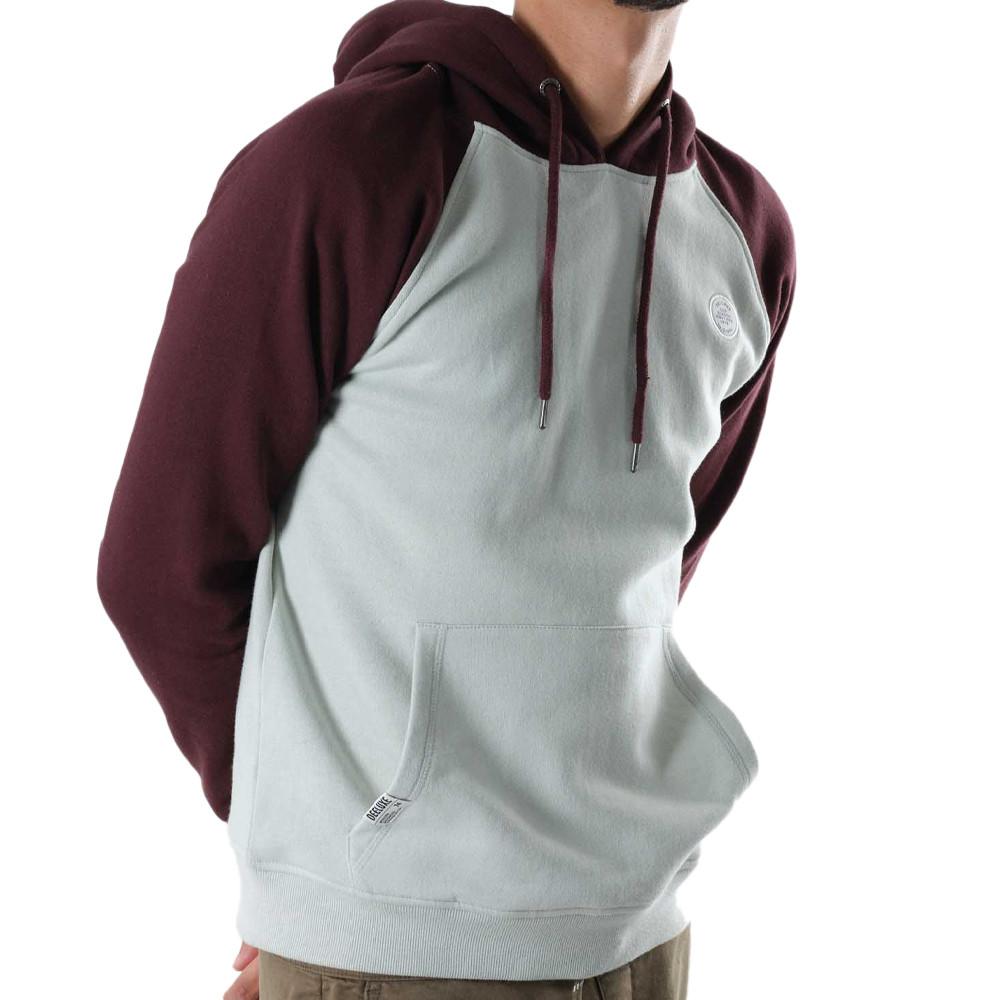 Deeluxe Sweat à capuche Gris/Bordeaux Homme Deeluxe Nether