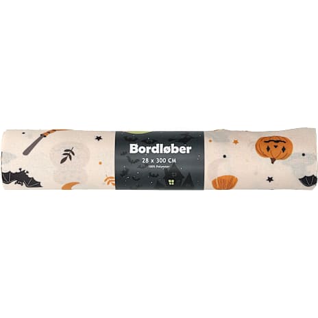 Halloween bordløber 3 meter x 30 cm - flere varianter - assorteret