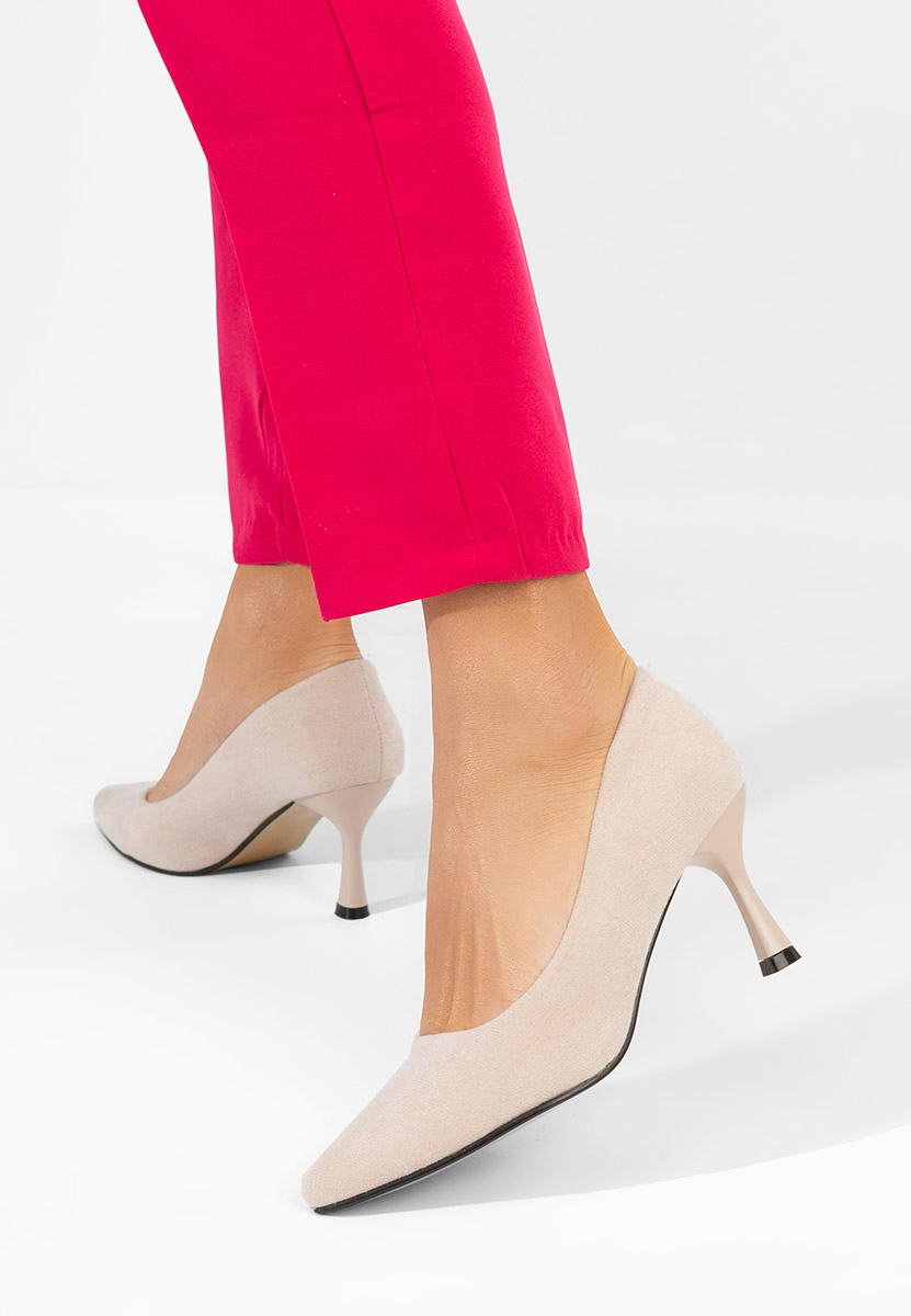 Chaussures à talon haut beige Pilaria