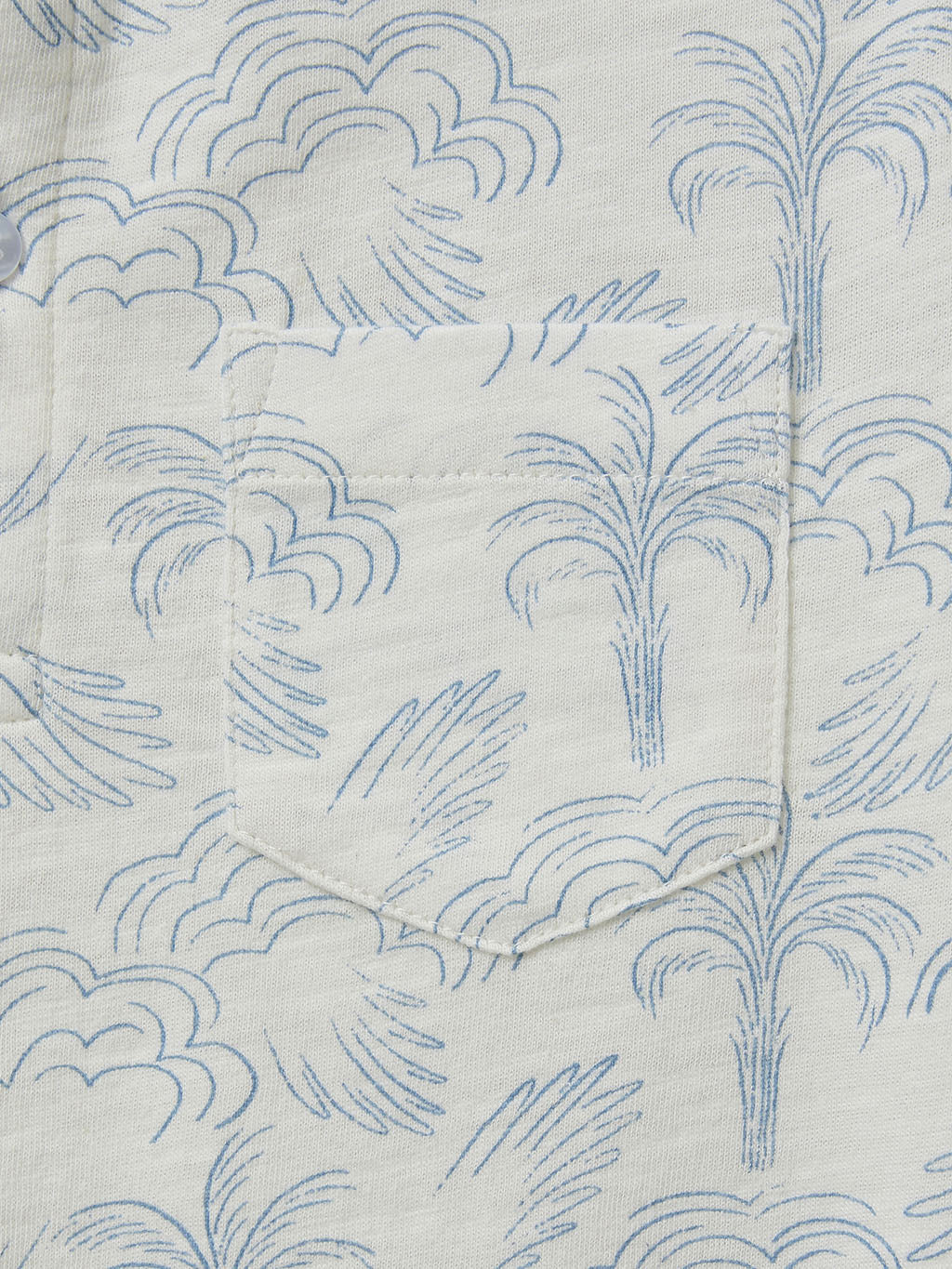 Polo Garçon motif palmiers - Coton bio