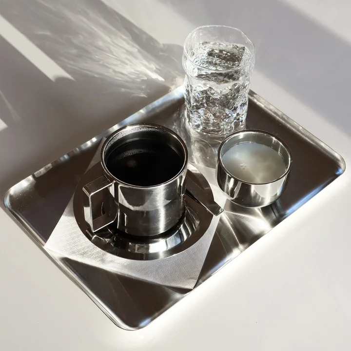 Nichba Design - Serviertablett M, 15 x 26 cm, Edelstahl