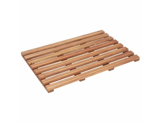 VIDAXL - Tapis de bain Tapis de salle de bain 2 pcs bois d'acacia massif 56x37 cm