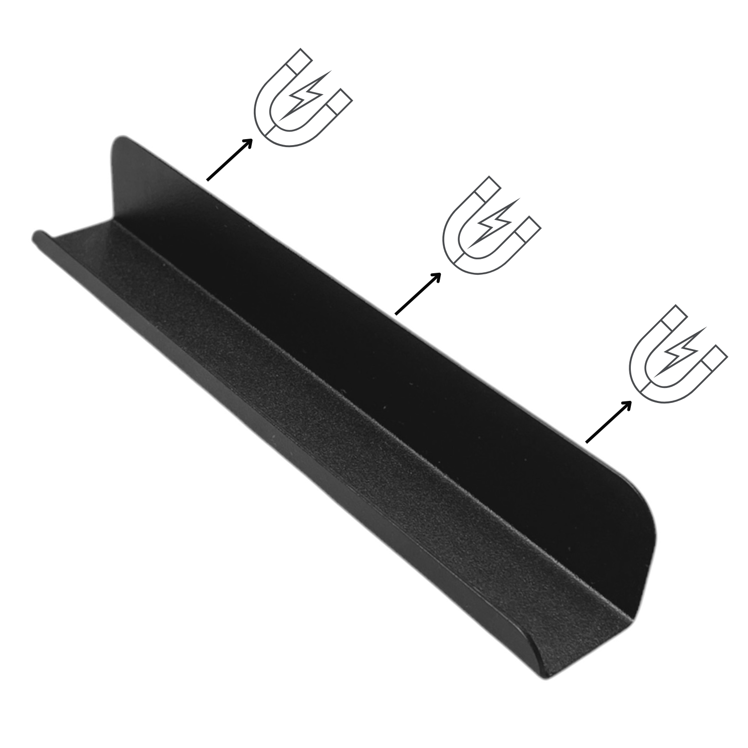 Magneetbord LANI - Zwart LANI Zwart | met spiegel en plankje