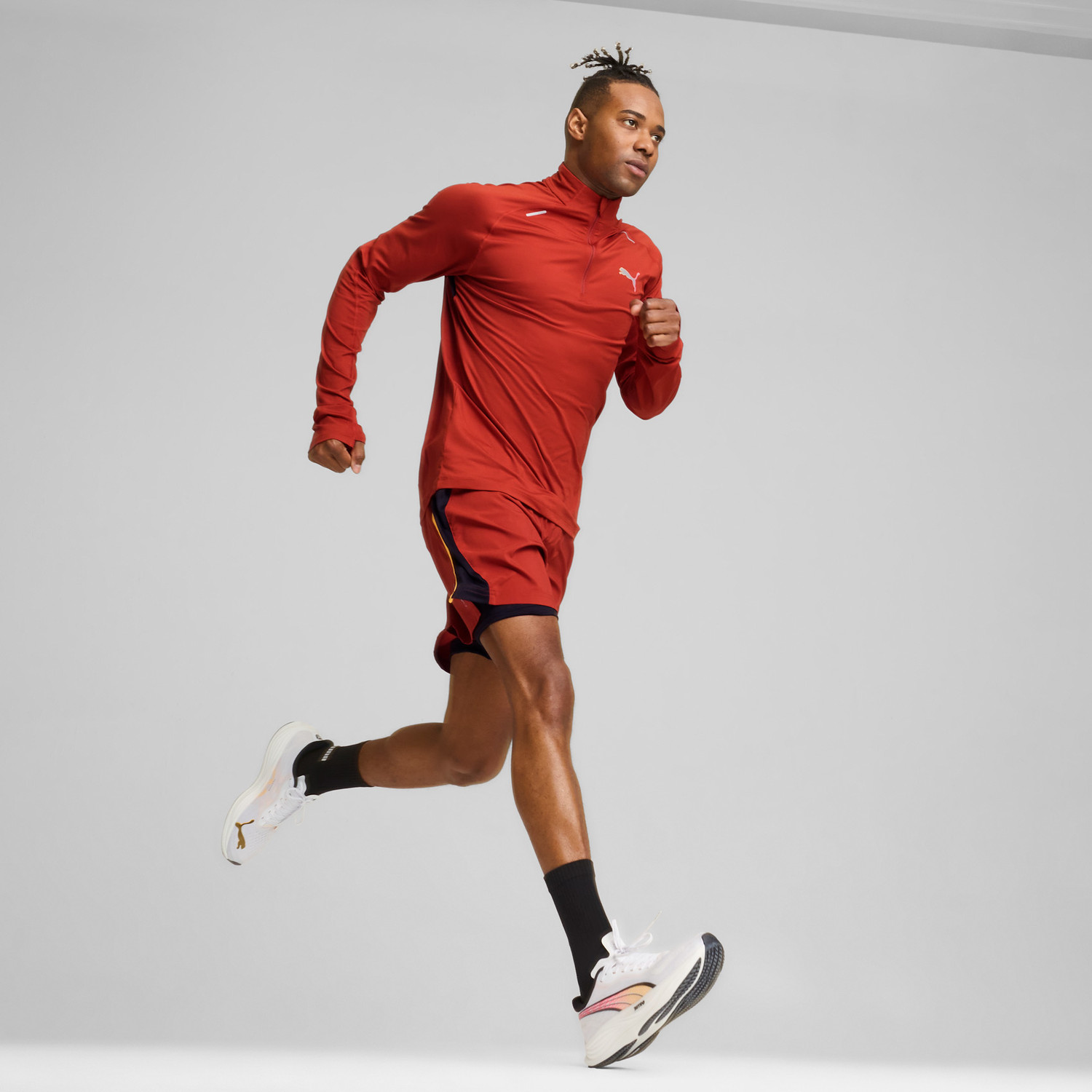 PUMA Run Cloudspun 1/4 Zip Longsleeve Heren