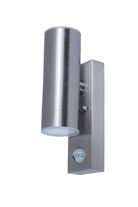 Applique murale bidirectionnelle avec détecteur de mouvement Candiac LED intégrée 760lm 9W IP44 chrome